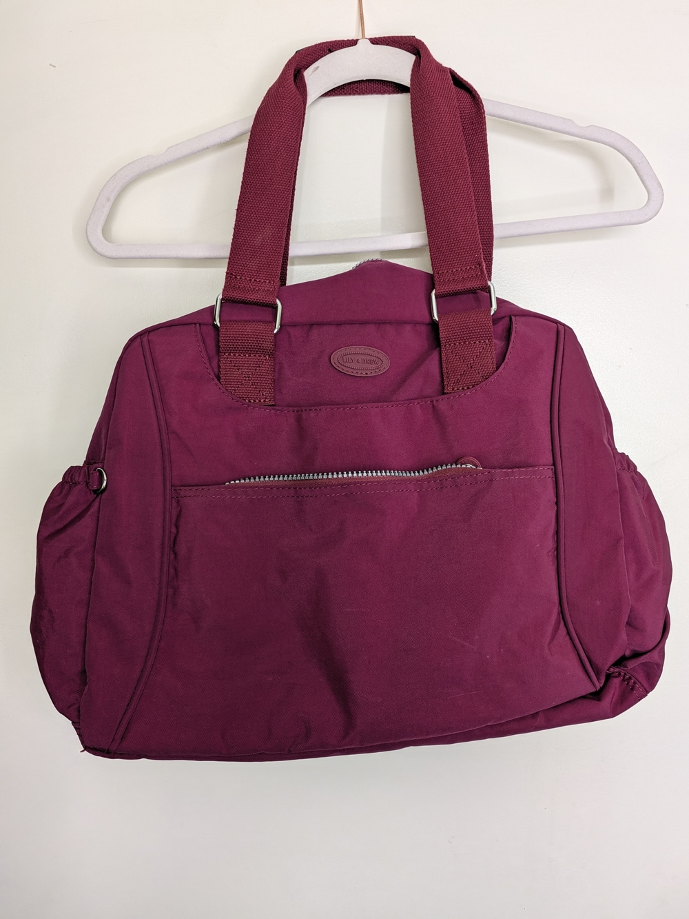 Spacious Women's Tote Travel Bag in Berry